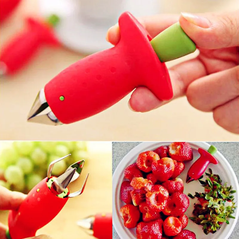 1 шт. металлический нож для удаления ягод и томатов|kitchen tools|tomato stalksstrawberry huller |