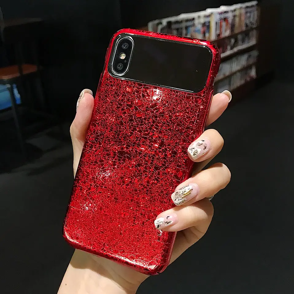 Лед Зеркало все включено жесткий чехол для телефона iphone 6 S 7 8 Plus Drop-доказательство
