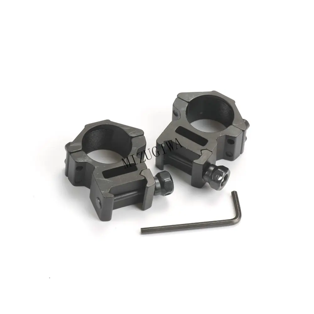 1 pair(2 pcs) Medium Profile 25.4mm 1&quot Scope Rings 20mm Weaver Picatinny Dovetail Rail for Rifle Pistol Airsoft Gun | Спорт и