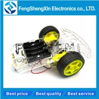 smart car kit 2wd smart robot car chassis kits with speed encoder and battery box for arduino diy kit