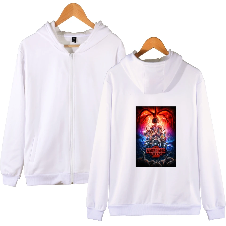 

Stranger Things 3 Print demogorgon/steve Casual Hoodie Men/Women Hot Battle Cosplay Nieuwste Zipper Hoodies Sweatshirt Vrouwen