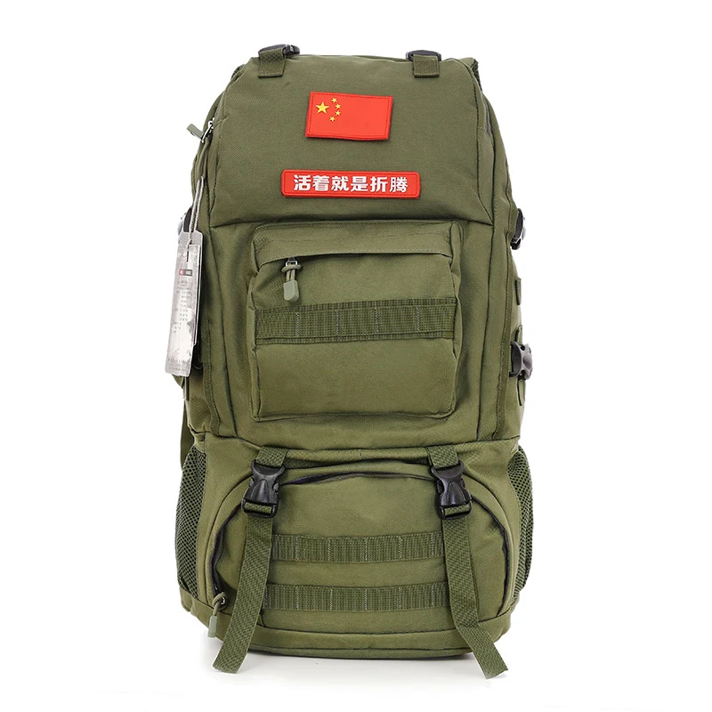 Army Green 65L водонепроницаемый альпинистский походный военный тактический рюкзак мужская камуфляжная Сумка для кемпинга альпинизма Molle Спорт на открытом воздухе XA99D - Цвет: Army Green