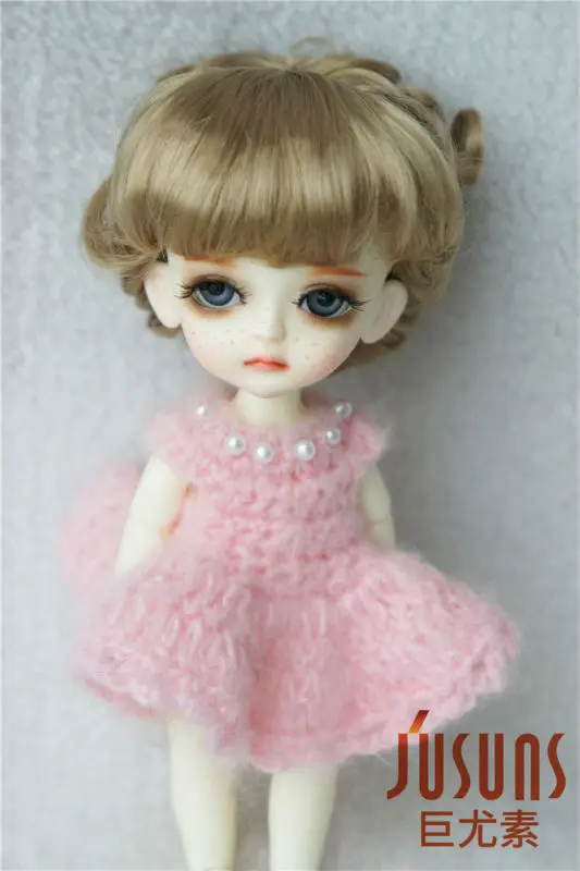 JD261 1/8 BJD синтетические мохеровые парики Updo style волосы 5 6 дюймов модные кукольные