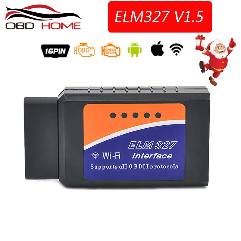 Автомобильные аксессуары OBD2 ELM327 V1.5 Wifi Bluetooth оборудование Интерфейс ELM 327