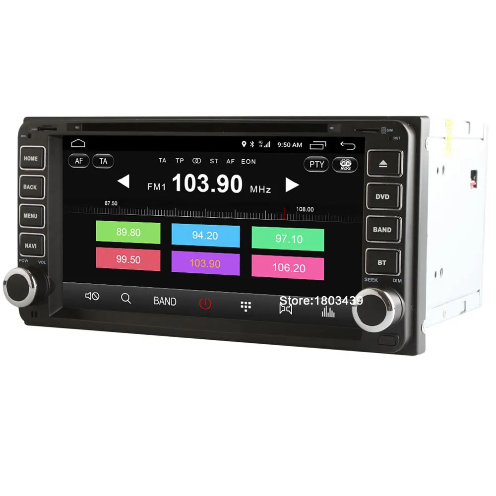 Quad Core 2GB RAM 4G LTE SIM WIFI Android 6.0 Car DVD Player For Toyota Hilux Vela Corolla Camry Prado RAV4 Tundra Land Cruiser |