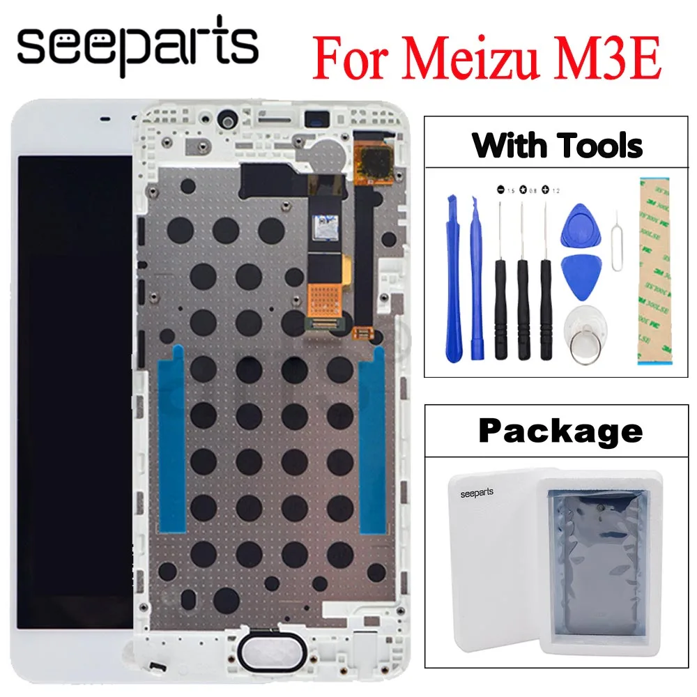 5 &quotдля MEIZU M3E LCD дисплей кодирующий преобразователь сенсорного экрана в сборе Meilan