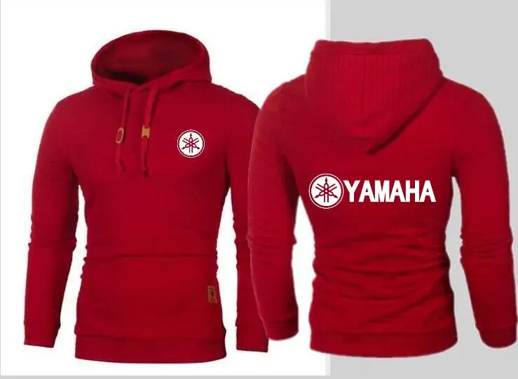 Для мужчин Толстовка yamaha с длинным рукавом сплошной цвет толстовка капюшоном