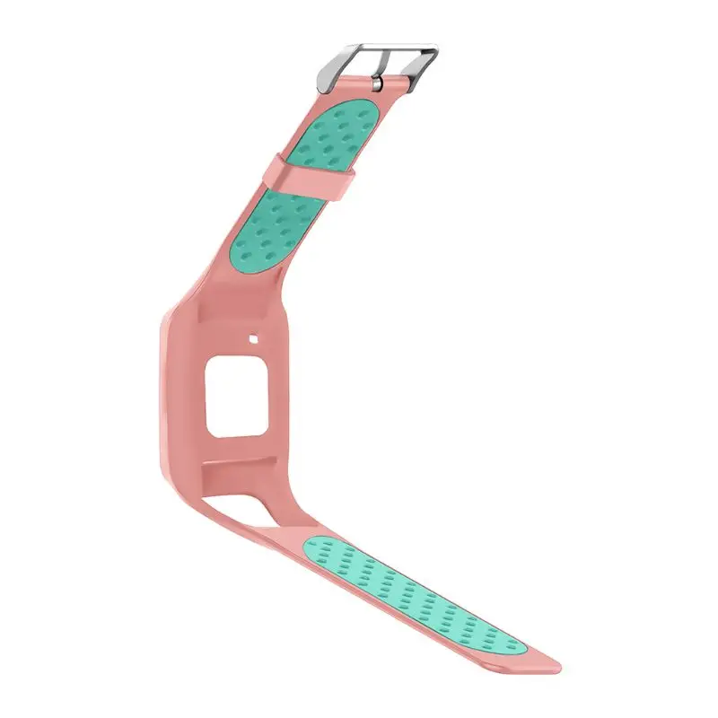 Shockproof Soft Silicone Watchband Wrist Strap Bracelet Replacement for TomTom 1 Multi-Sport GPS HRM CSS AM Cardio Runner Watch |