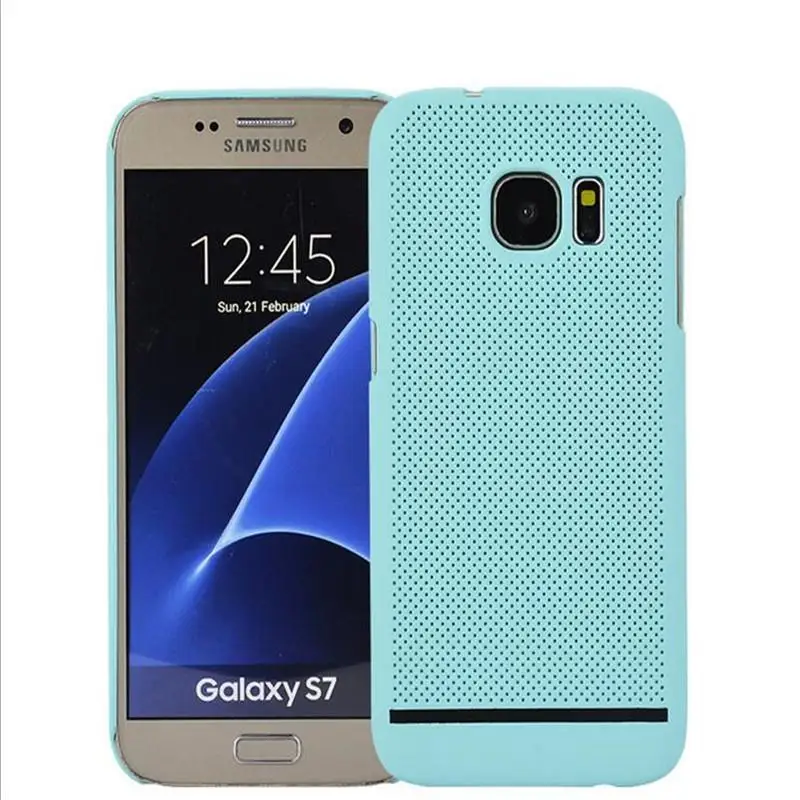 Роскошные Ультра Тонкий Покрытие Case Для samsung galaxy a5 a7 Сетки Рассеивать тепло