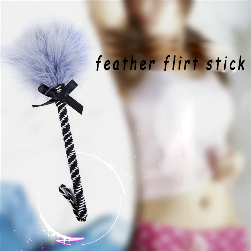 1 шт. секс-игрушки страусиные перья флирт щеколок порка помощь Teasing эротическая
