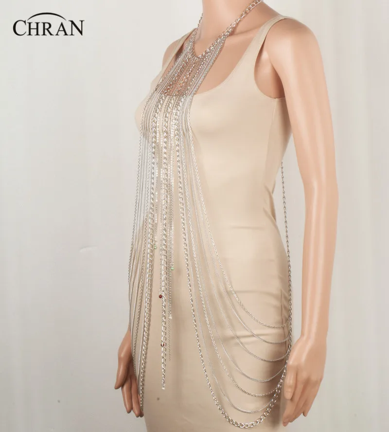 Цельнометаллическое ожерелье на плечо Chran 2 цветов