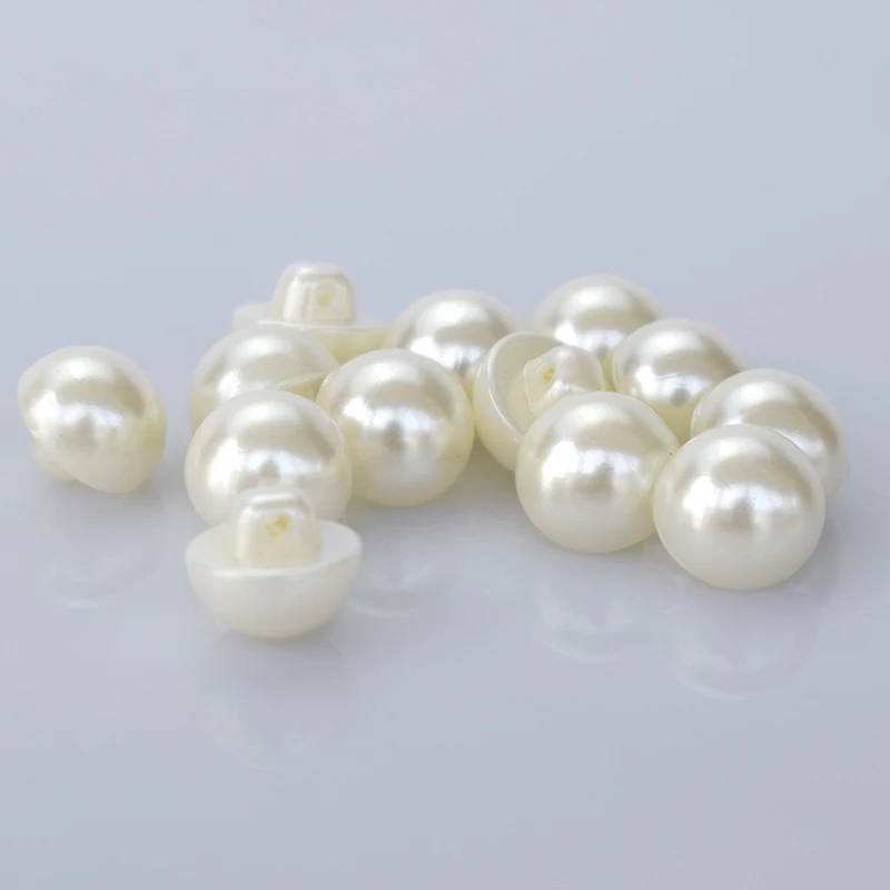 50pcs resin mushroom button shirt imitation pearls Fashion half cardigan 10mm 11.5mm 12.5mm B3-1 | Дом и сад