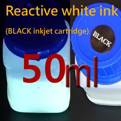 50 white ink Невидимые чернила УФ-чернила для струйных принтеров 6 УФ-цветов секретное сообщение чернила невидимые в нормальном светильник& Rea УФ-черный светильник - Цвет: 50 white ink