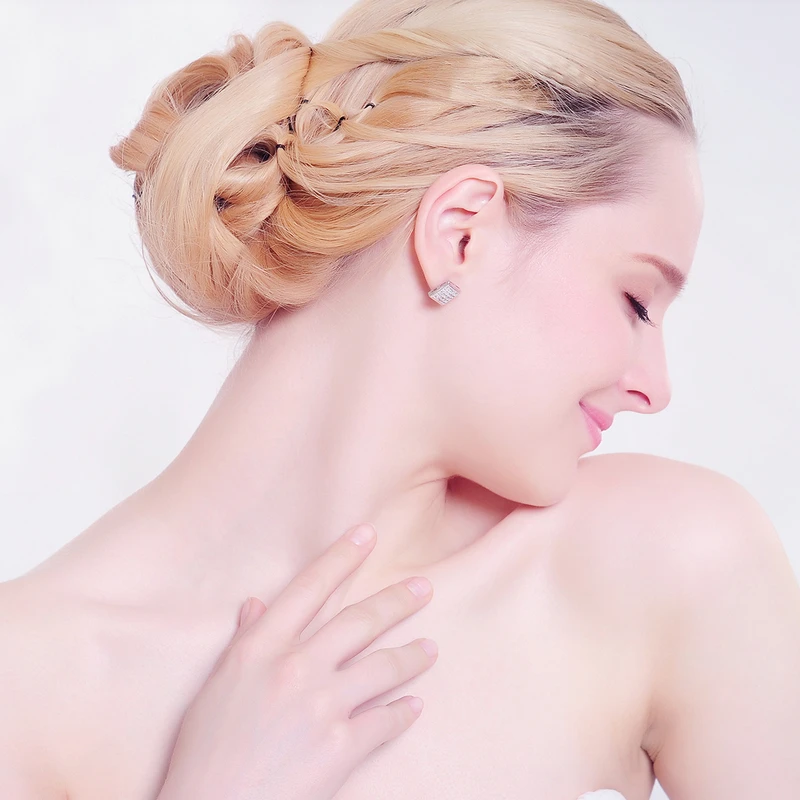 LZESHINE Марка Новый костюм Серьги золото Цвет микро инкрустация ААА кубического