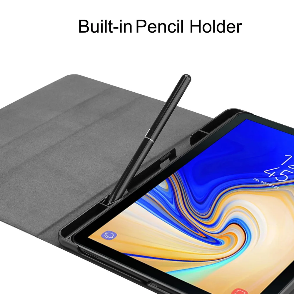 Деловой однотонный чехол из искусственной кожи для Samsung Galaxy Tab S4 10 5 T830 T835 планшета