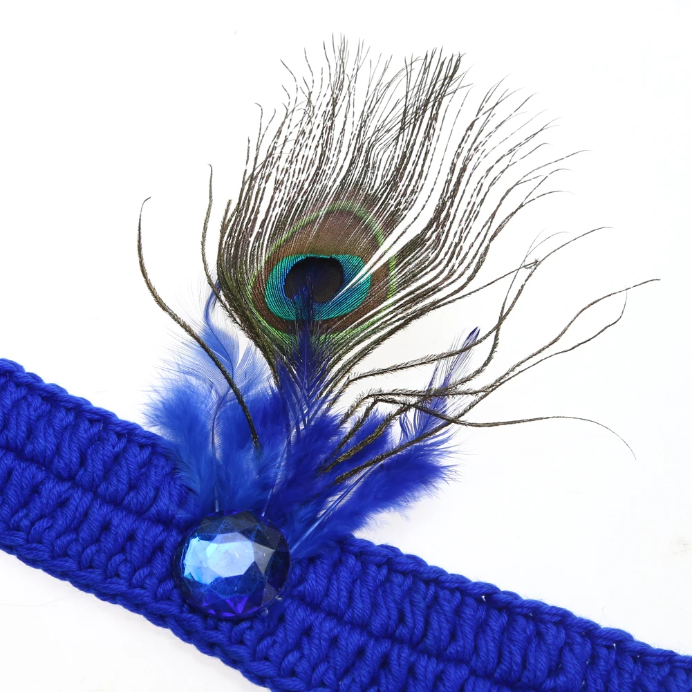 Вязанный крючком костюм павлина для новорожденных малышей милый реквизит