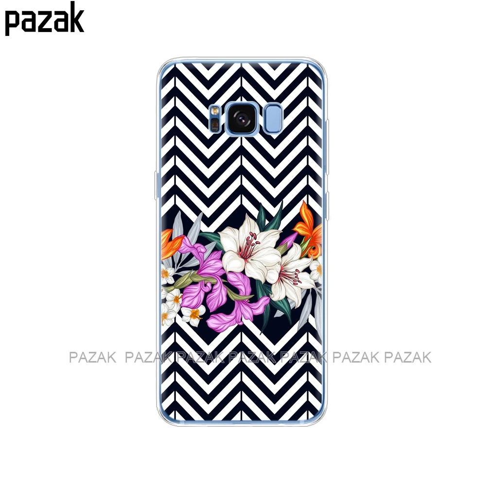 34423 Силиконовый чехол для телефона, чехол для samsung Galaxy A6, A8,, S8, S9 PLUS, задняя крышка для A600, A605, A530, A730, бампер, чехол, etui, мягкий ТПУ - Цвет: 34423
