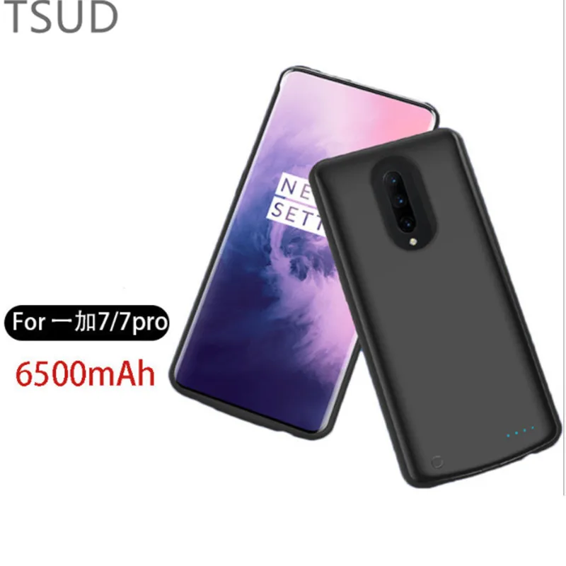 6000 мА/ч чехол для внешнего беспроводного зарядного устройства для One Plus 7 Pro Портативный чехол для зарядки аккумулятора для OnePlus 7 Pro 2 в 1 роскошный