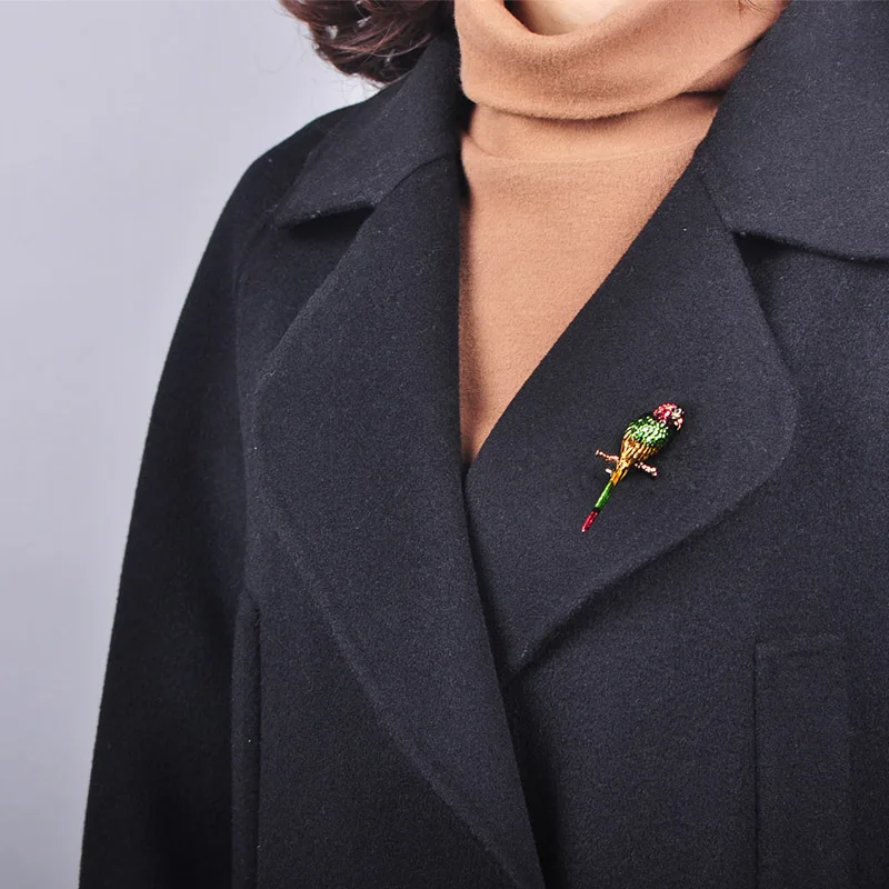 Женская брошь в форме птицы Funmor яркая эмалированная украшение для пальто и