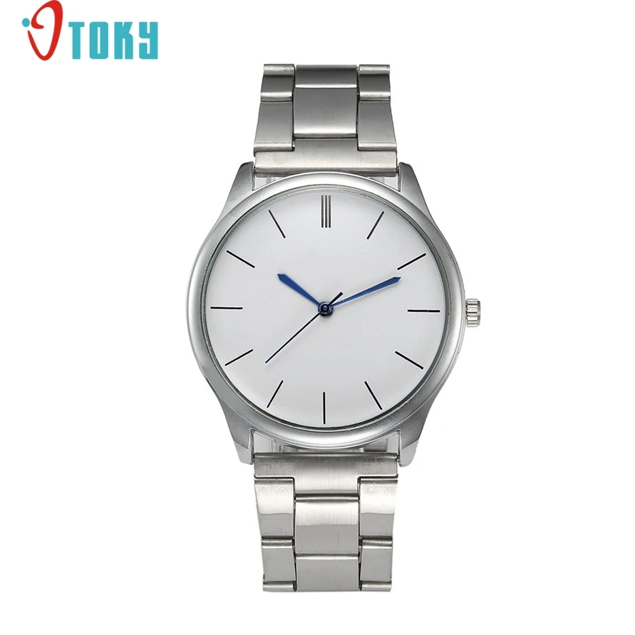 Relogio Feminino модные серебряные из нержавеющей стали металлический ремешок бизнес