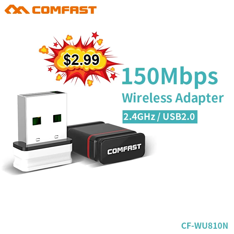 COMFAST 150 Мбит/с USB Беспроводной Вай Фай адаптер сети беспроводной для карты экшн