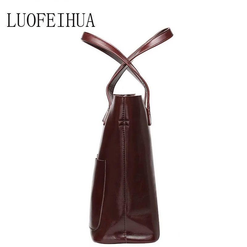 LUOFEIHUA кожаная сумка 2019 Новая Европейская и американская мода масло воск кожа