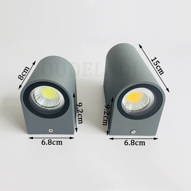 AC85-265V 3 Вт/6 Вт COB светодиодный настенный светильник IP54 водонепроницаемый светильник ing современный минималистичный Крытый Открытый крыльцо садовый светильник