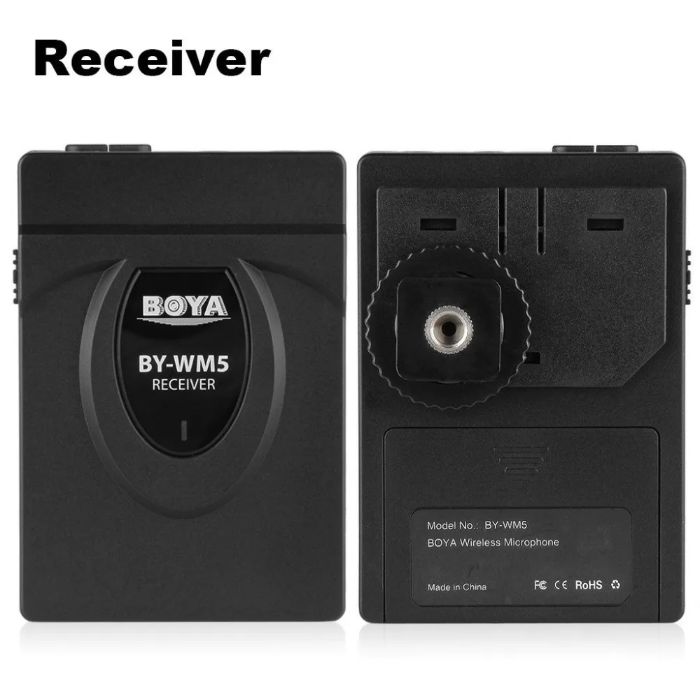 BOYA by-wm5 Беспроводной петличный микрофон Системы для Canon Nikon Sony DSLR Камера