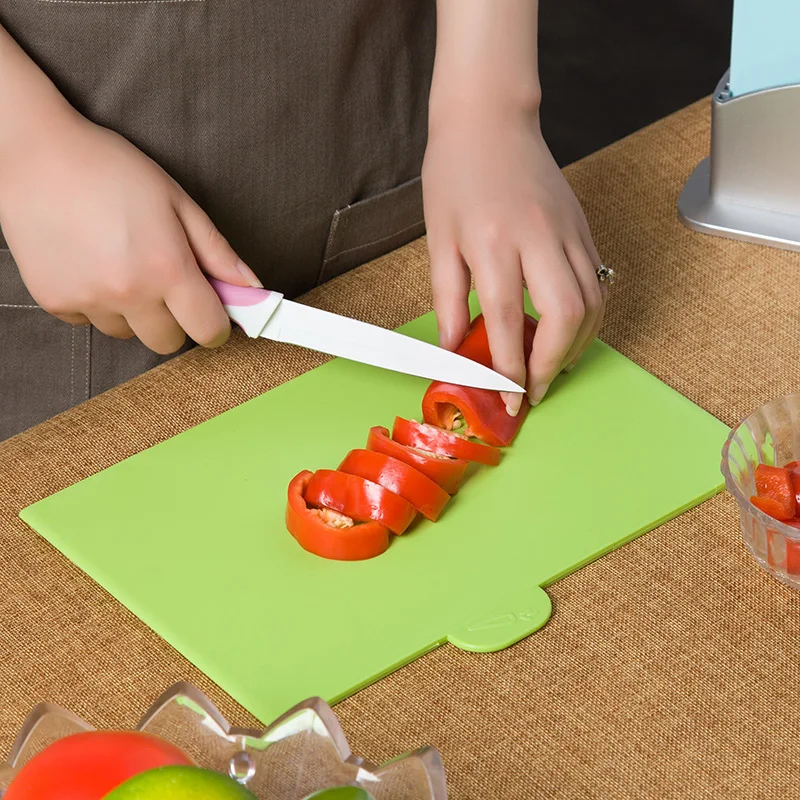 Schnesland Bamboo Fibre Cutting Board Sets with 4pcs Plastic Mats Chopping Block Kitchen Tools | Дом и сад