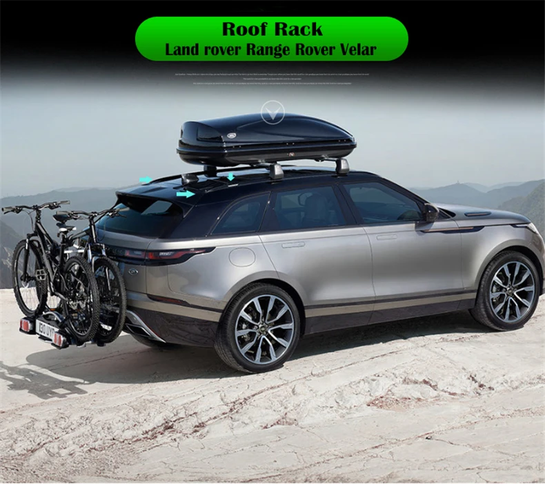 Алюминиевый сплав Багажник На Крышу для Land Rover Range Rover Velar- балка рельсов поддержки для багажа Топ поперечный бар рейку коробки