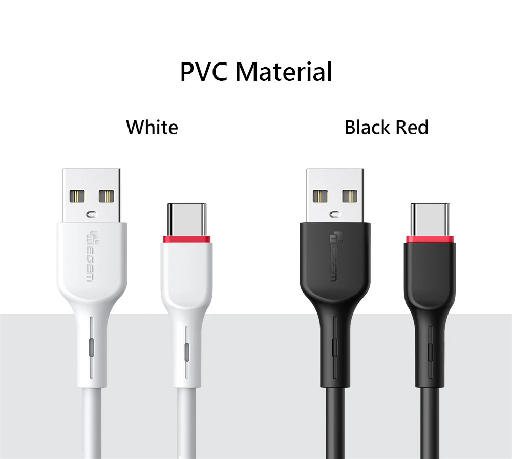 TIEGEM usb type-C кабель для samsung S9 S8 Быстрая зарядка type-C мобильный телефон зарядный провод USB C кабель для Xiaomi mi9 Redmi note 7