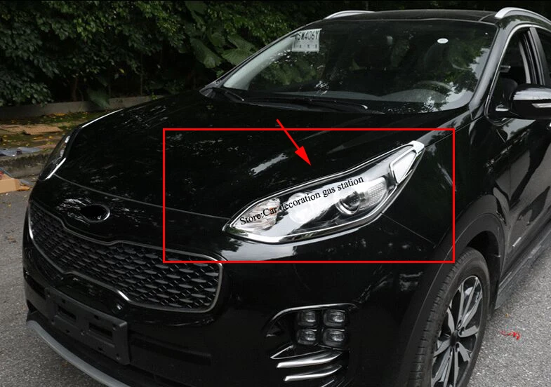 Передний и задний фонарь Крышка лампы Планки для kia Sportage KX 5 KX5 2016 2017 четвёртого