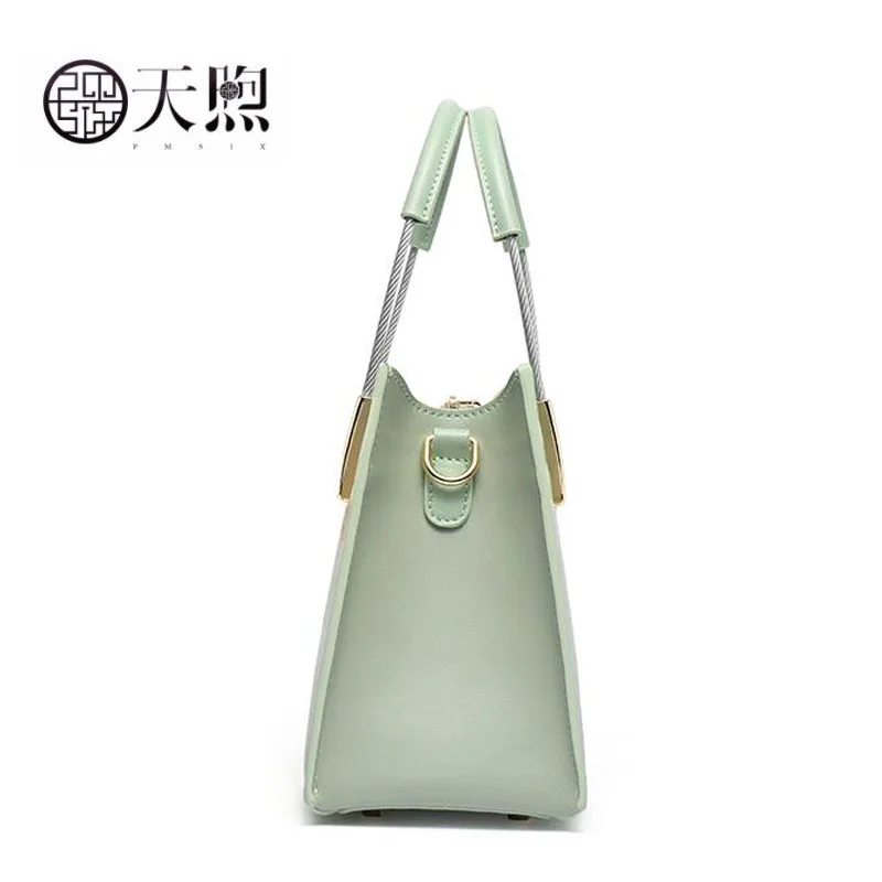 Pmsix New cowhide luxury leather printing bags designer women Leather bag shoulder crossbody for | Багаж и сумки