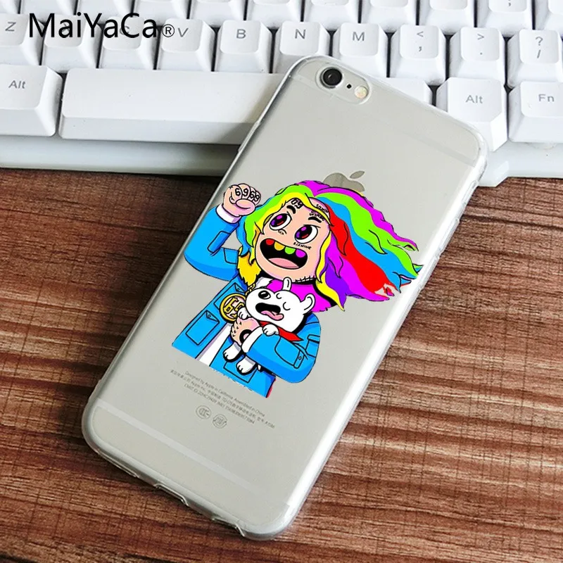 Чехол для телефона MaiYaCa ip Hop Rapper Tekashi 69 6ix9ine чехол iPhone X XSMAX задняя крышка мягкие ТПУ