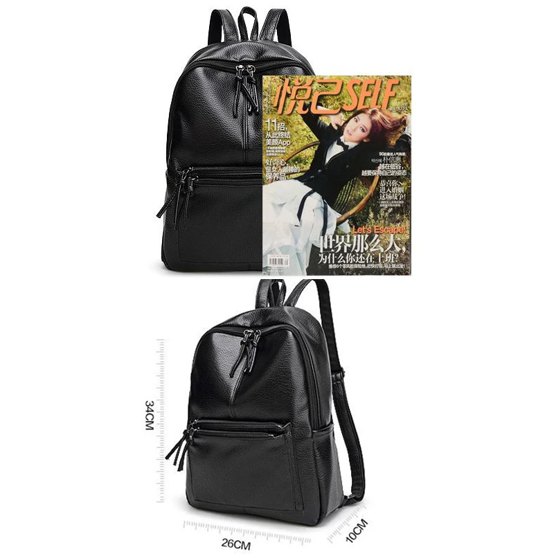 

Mochilas mujer 2018 Version of the trend of ladies backpack Travel mochila feminina Pu material multifunctional backpack zz36