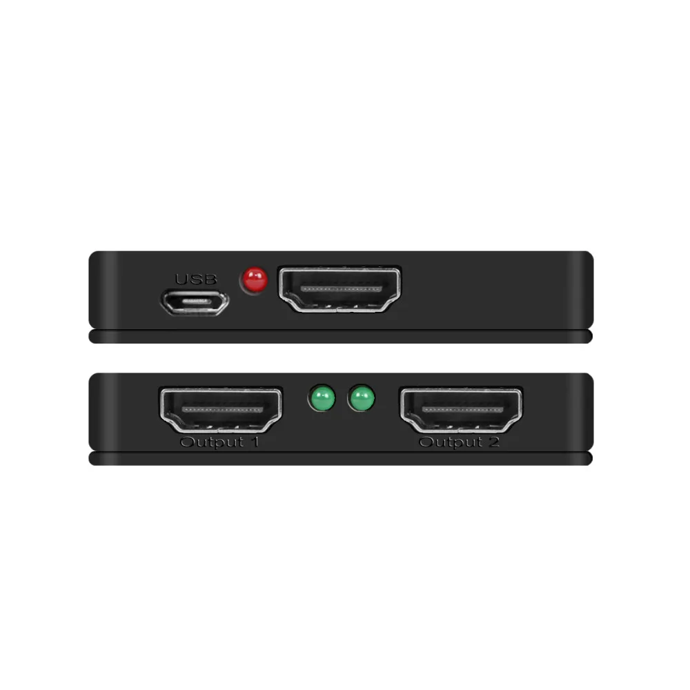 Voxlink мини 1x2 HDMI Splitter 1080 P 3D я в 2 из V1.4 дистрибьютор конвертер синий солнцезащитные