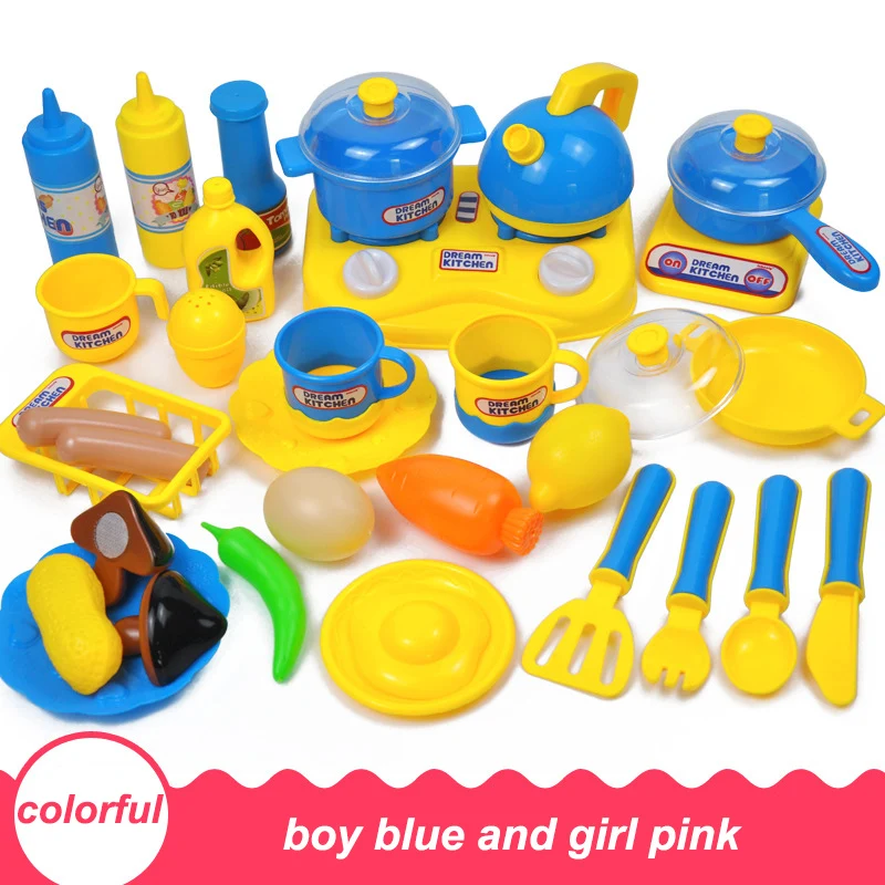 

Inbeajy Kids Kitchen Cookings Toy For Children Kitchen Toys Pretend Play Utensils Simulation Children's Toys Set