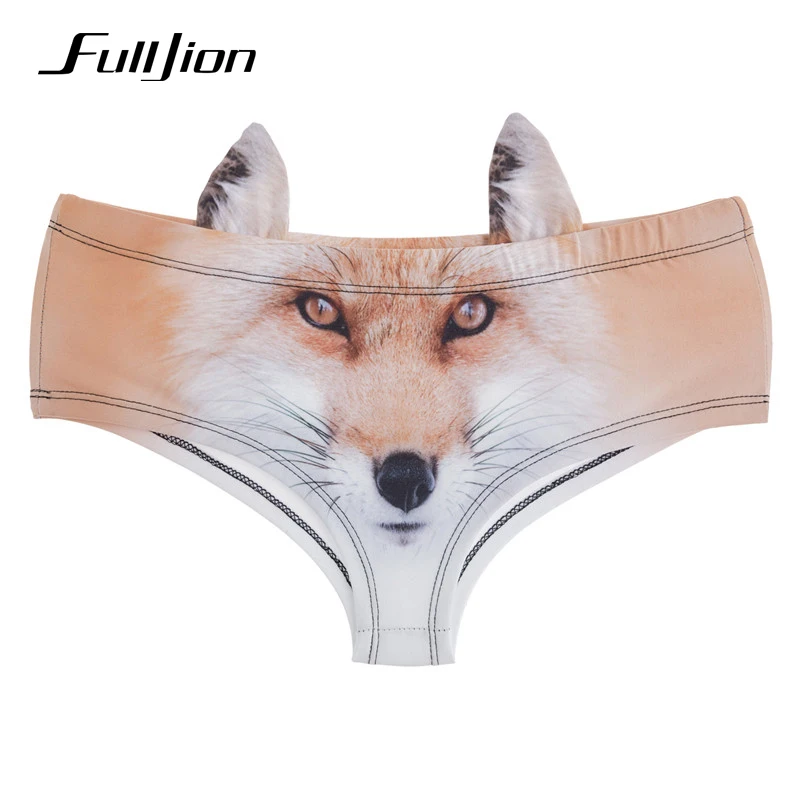 Fulljion/Новое модное сексуальное женское нижнее белье с 3D принтом животных из