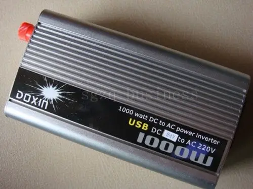 

1000W 1000 Watt Boat Car DC 24V to AC 220V Power Inverter Charger Converter USB