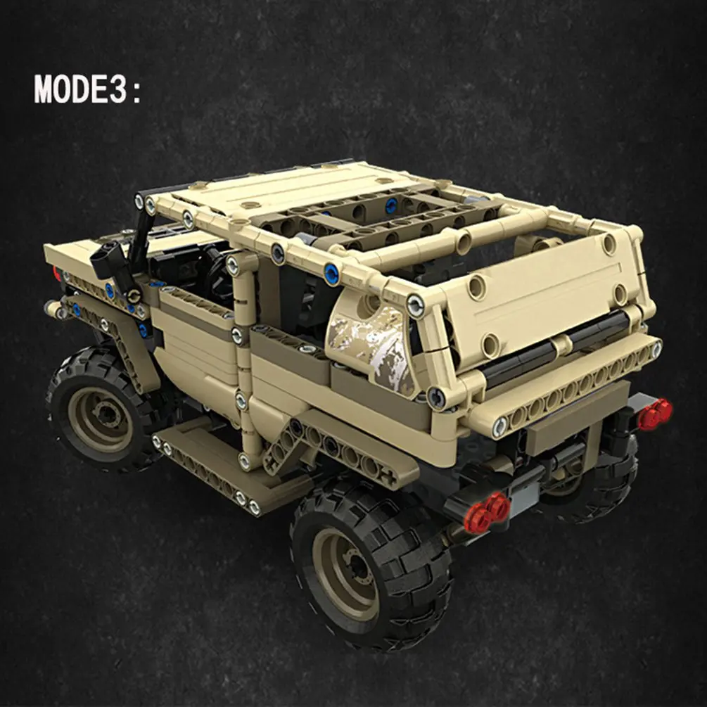MoFun 13009 2 4G 4H USB зарядка строительный блок имитация военного автомобиля 538 шт. DIY