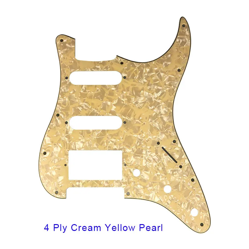 Pleroo аксессуары для гитары 11 винтовое отверстие Накладка для Fender Stratocaster США/мексиканский стандарт ST HSS с PAF Humbucker