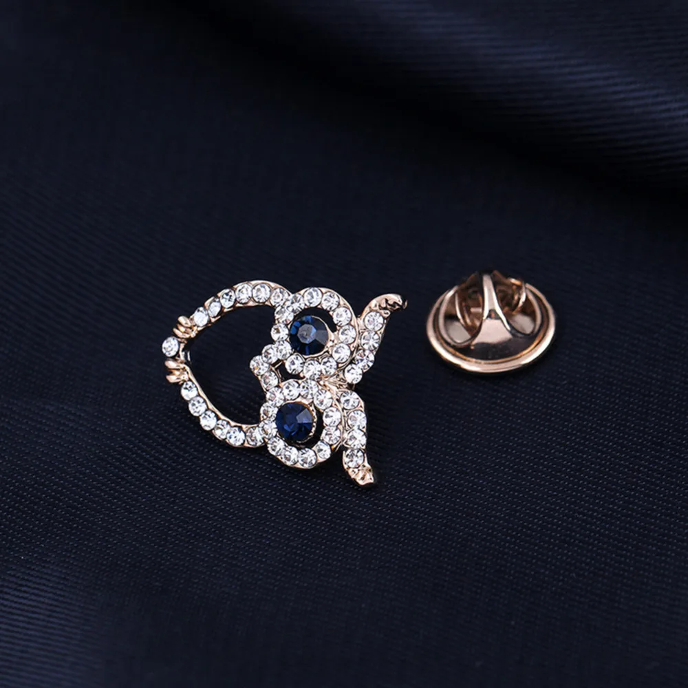 Мини-брошь в виде совы JieyueJewelry булавка для воротника костюма аксессуар рубашки