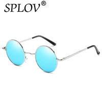 new brand designer classic polarized round sunglasses men small vintage retro glasses women driving metal eyewear