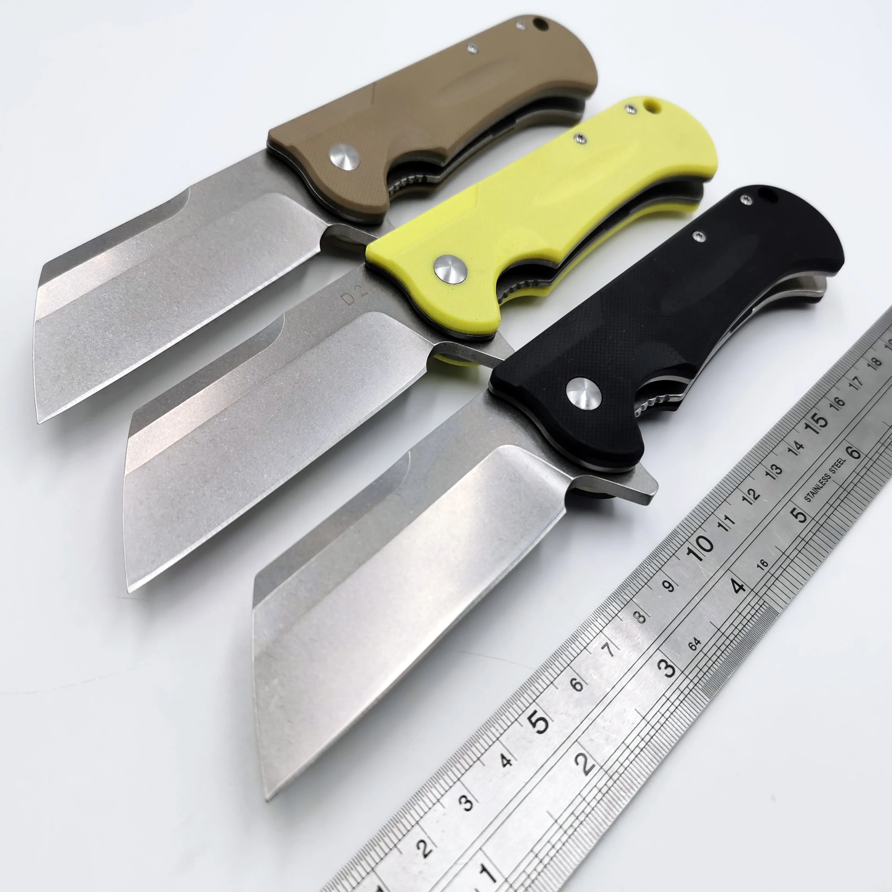 Складной нож с шариковым подшипником D2 Blade G10 ручка Флиппер армейские ножи для