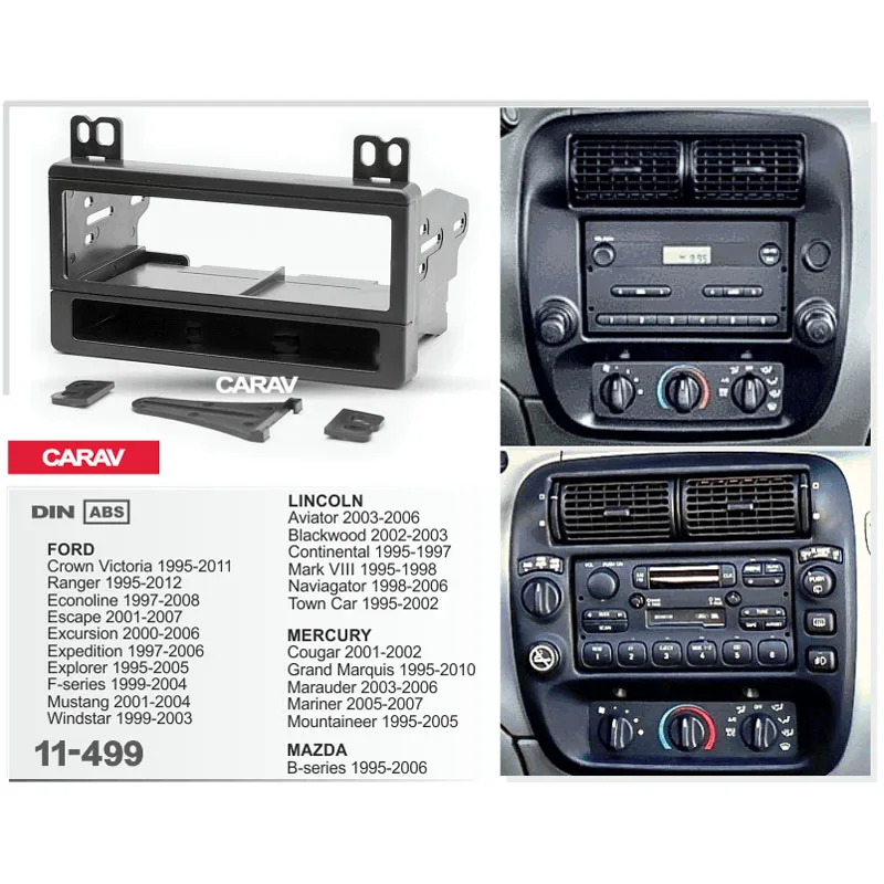 Автомагнитола CARAV 11 496 1 Din для FORD rainbow Ranger LINCOLN MERCURY MAZDA DVD стерео панель