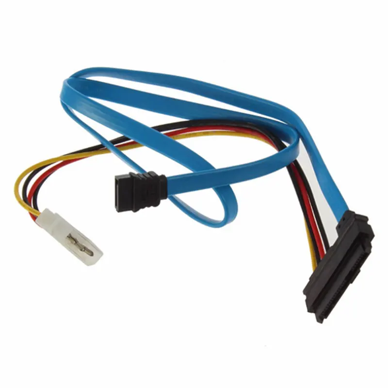 SAS Serial прикреплен SCSI SFF-8482 к SATA 7-контактный ATA 29 контактам и 4-контактный кабель
