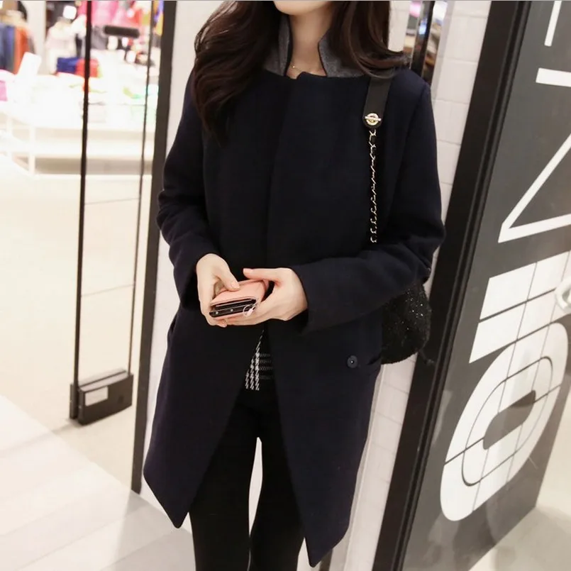 Nicesense casaco feminino осенне зимнее женское пальто abrigos mujer пончо inverno 2017 manteau femme Женское