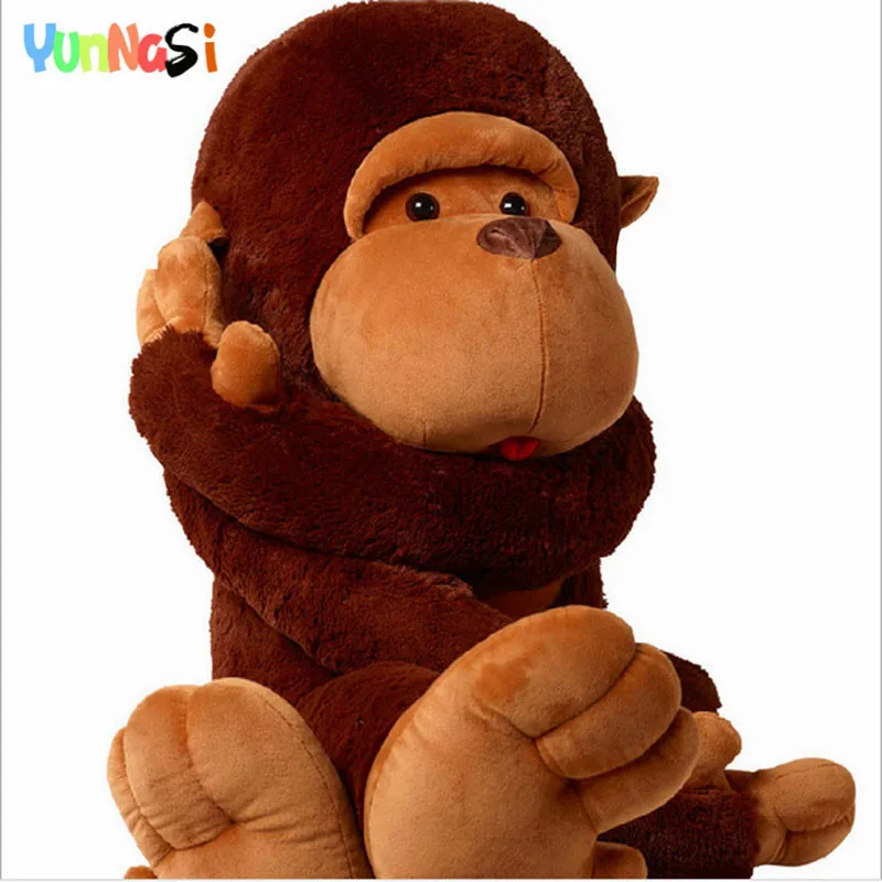 YunNasi гигантская игрушка Орангутанг 130 см обезьяна плюшевая подушка подарок на