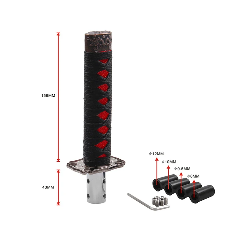 Универсальная ручка переключения передач самурайского меча металлическая