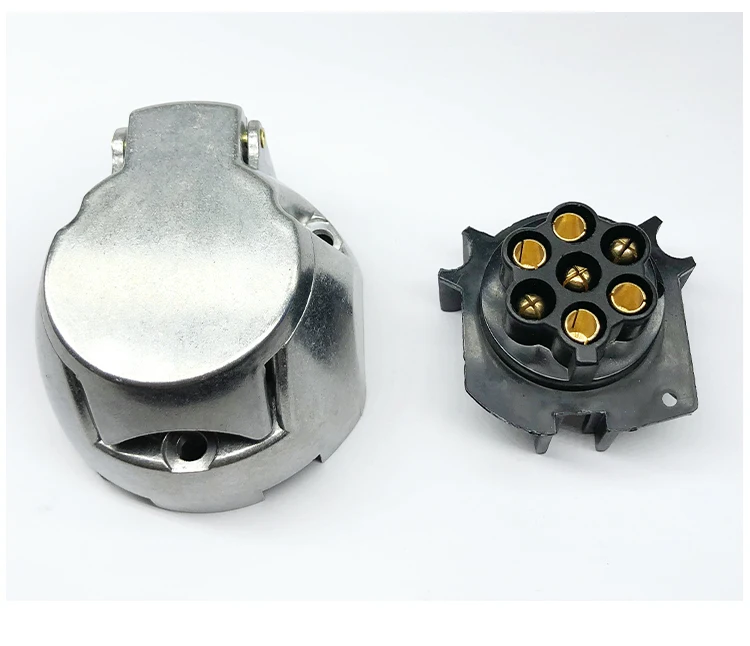 Аксессуары тележки 12V 7pin алюминиевая розетка трейлера женский caravanas трейлерные аксессуары буксировочный трос прицепа Запчасти караван аксессуары